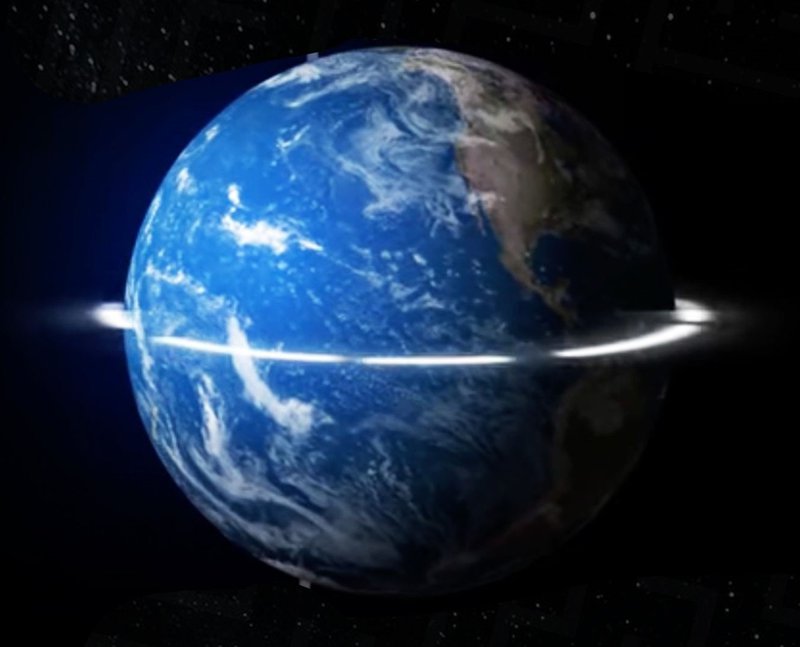 Speed of light around Earth
